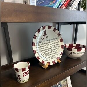 Alabama Crimson Tide Ceramic Dish Set